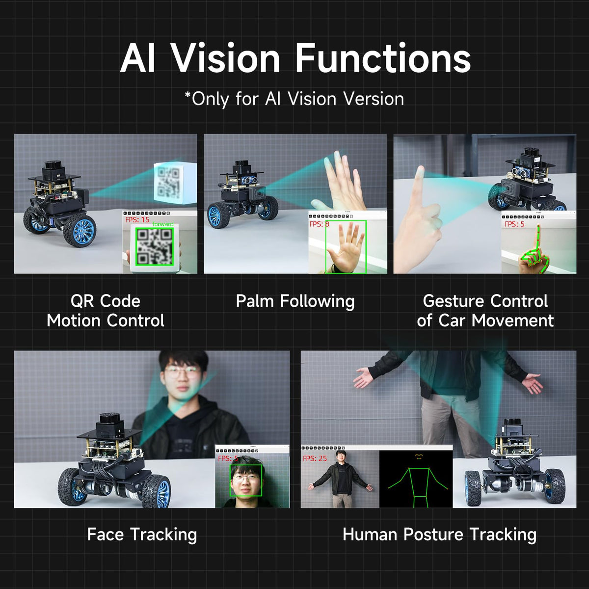 Yahboom MicroROS Robot 2WD Self Balancing ROS2 Two-Wheeled Car SLAM Mapping Navigation STM32,AI Visual Recognition Image Processing(VM Not Support MAC) (Ver Standard)