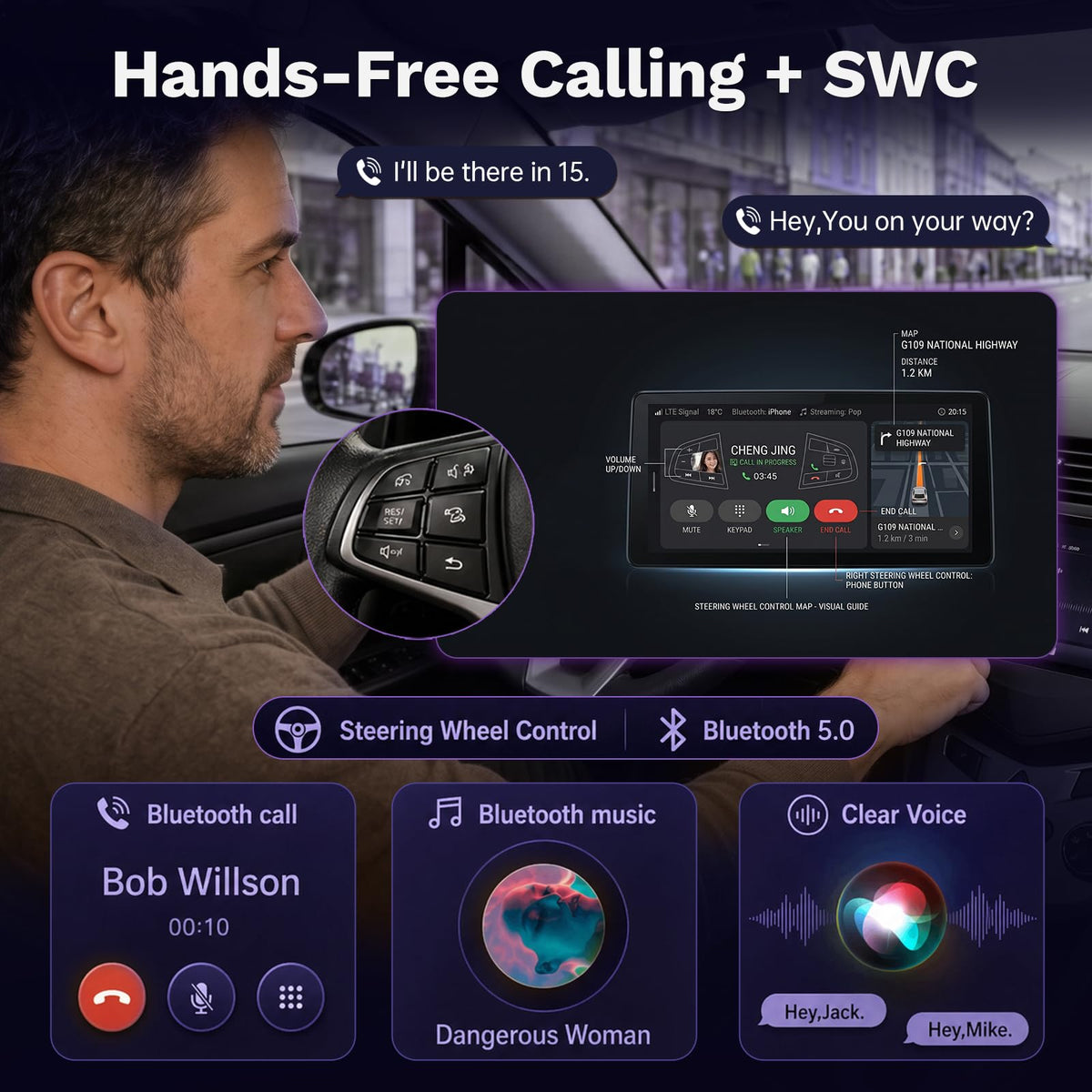 8Core 32GB ROM Android 15 Car Radio Stereo for Toyota 4Runner 2010-2019