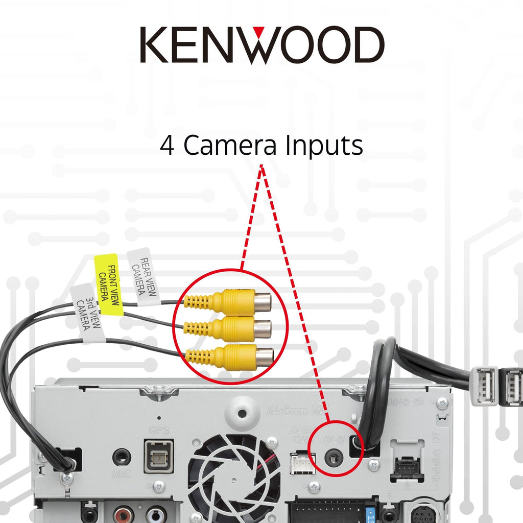 KENWOOD DDX9707S 6.95" Capacitive Touch Screen DVD Multimedia Receiver with Apple CarPlay & Android Auto