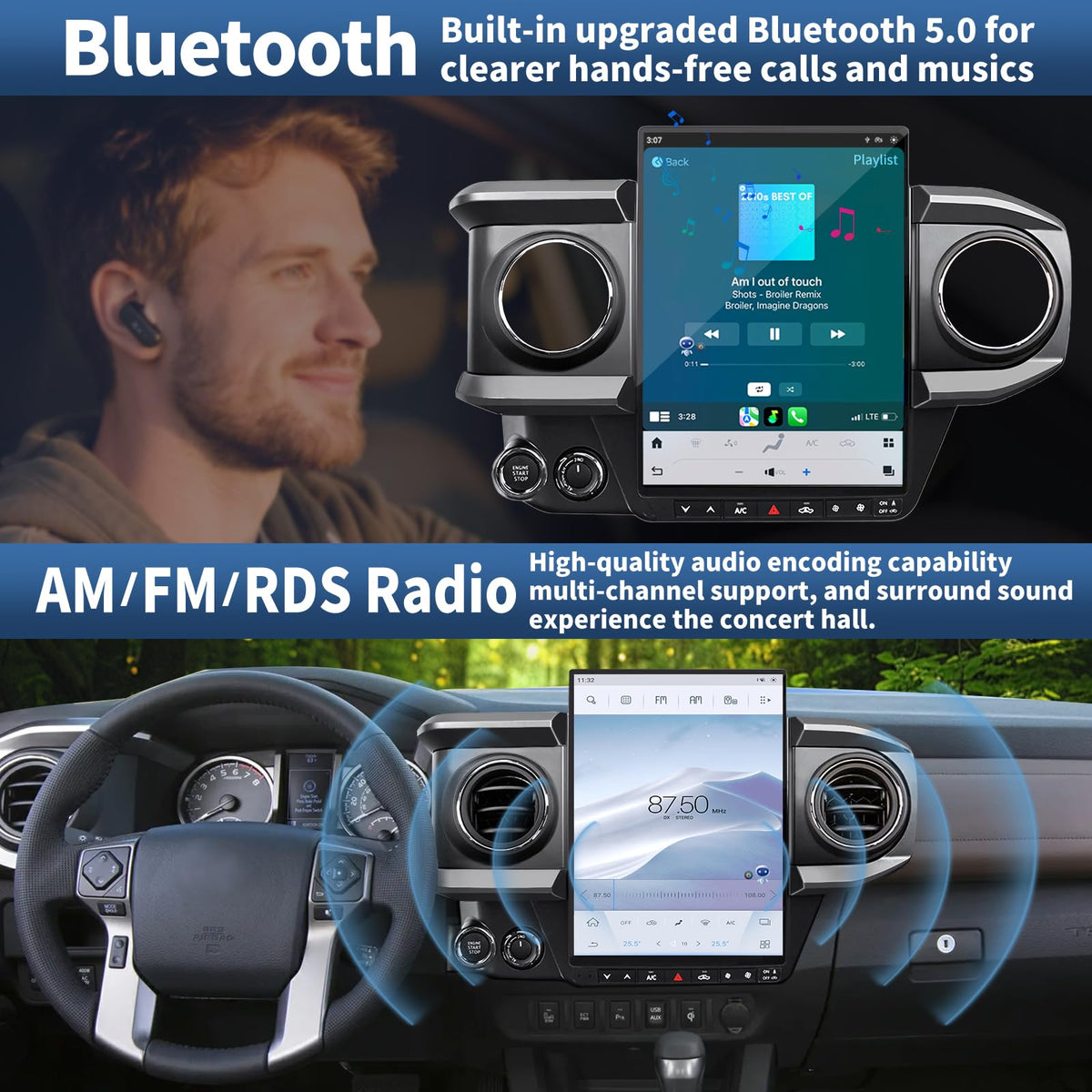 Radio for Toyota Tacoma 2016-2023 Radio Stereo Upgrade
