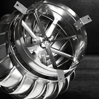 Roof Turbine Ventilator,4 6 8 10 12 16 20 30 Inchchimney Cowl,Wind Rotating Turbine Cap Vent Suitable for Ducts,Factories,Farms,Houses,Canopy Roof Ventilation Equipment,Silent Work