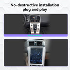 12.1 Inch Tesla Style Vertical Touch Screen Car Stereo, Android 15.0 Radio with GPS Navigation & CarPlay, Multimedia Player Head Unit Compatible with Volvo XC60 2009-2017 (4+64GB)