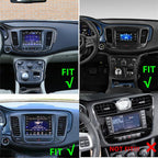 Double Din Car Stereo for Chrysler 200 200C 200S 2015-2019 w/Wireless Carplay & Android Auto, 9 Inch Touchscreen 2G+32G Android 14 Car Radio Receiver Head Unit GPS Bluetooth WiFi AHD Backup Camera