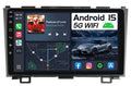 Upgrade 8 Core 4G+64G Car Radio Stereo for Honda CRV 2007-2011:9" 1280 * 800 HD Touch Screen Head Unit, Wireless Carplay Android Auto 5G WiFi Bluetooth AM FM GPS Backup Camera SWC