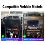 9 Inches Android 13.0 Stereo Radio Fit for SLK280 SLK350 SLK55 2004-2010 HD Touch Double Din Radio Stereo Car with Wireless with carplay/Android Auto | HD Backup Camera | WiFi | BT | FM | Mirror Link