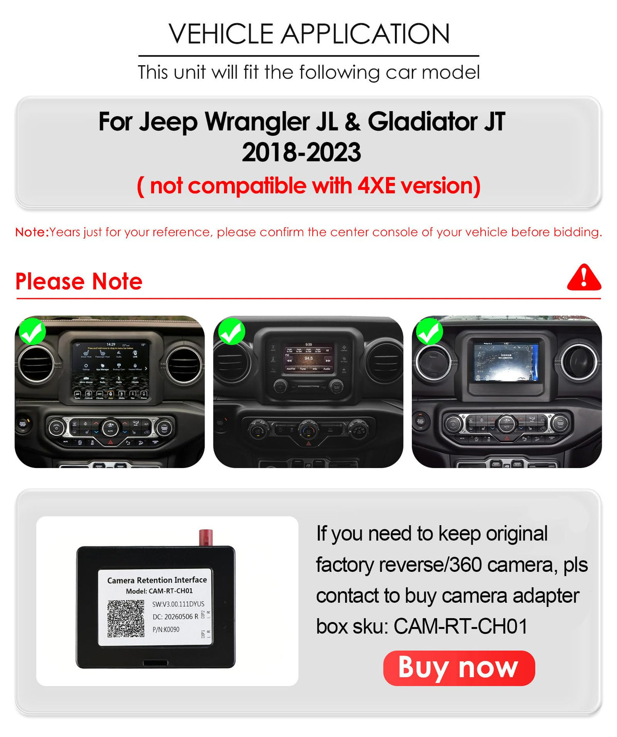 10.2” HD 4G+64GB Android15 Car Stereo Radio Upgrade for Jeep Wrangler JL & Gladiator JT 2018-2023 Volume Knob Keybutton Wireless Carplay/Android Auto Steering Wheel Control WiFi USB-C Fast Charging