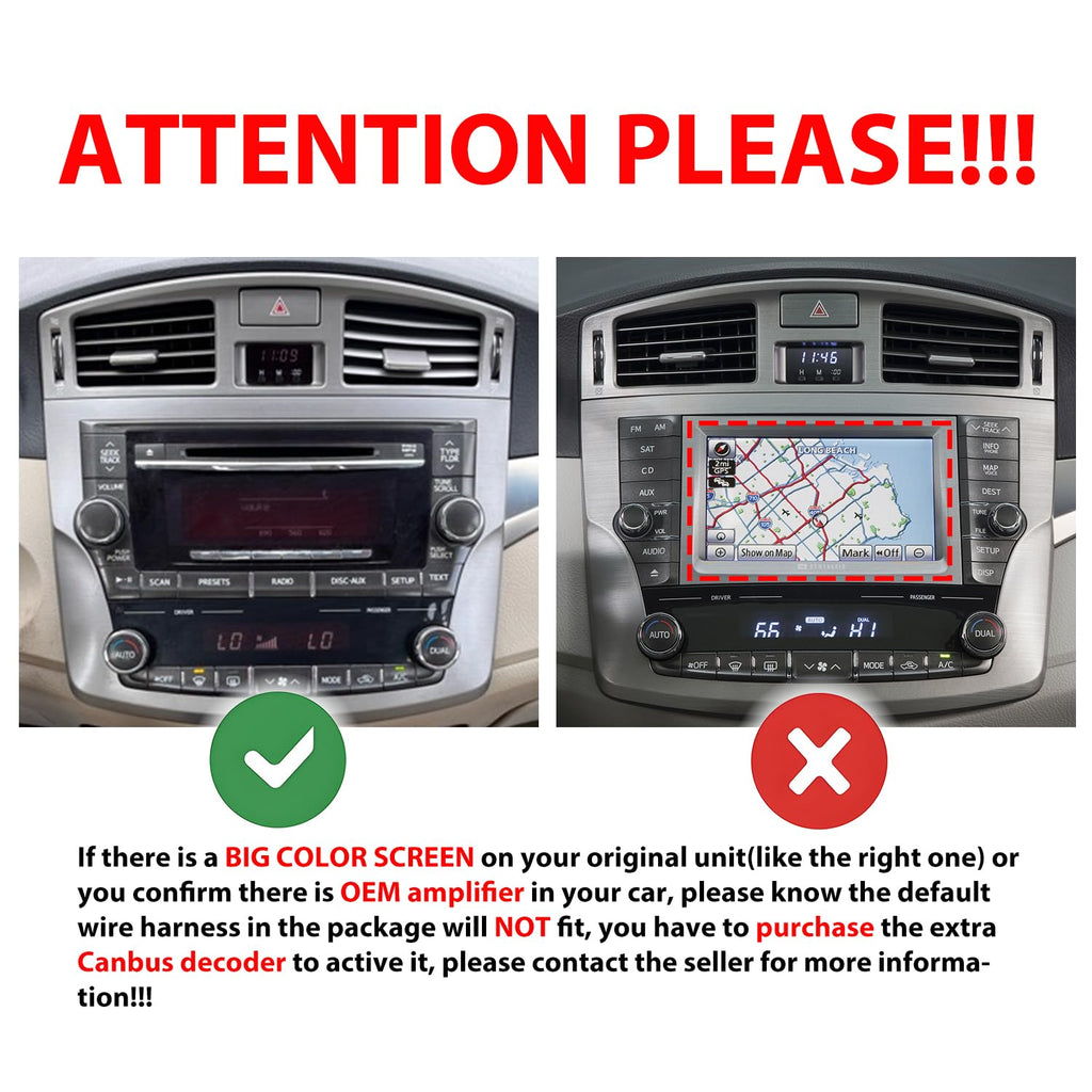 [4G 64G] Android Car Stereo FM Radio Carplay Android Auto 9" Touchscreen Headunit Media Player with Backup Camera for Toyota Avalon 2011