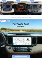 10.33" Android 14 Car Stereo for Toyota RAV4 2013-2018,6G+128G