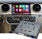 Wireless Carplay Retrofit Kit Decoder for Land Rover 2008-2012(Depend on Main menu), Original Screen Update, Support Android auto, Maps, Mirroring, Rear Camera, USB Drive