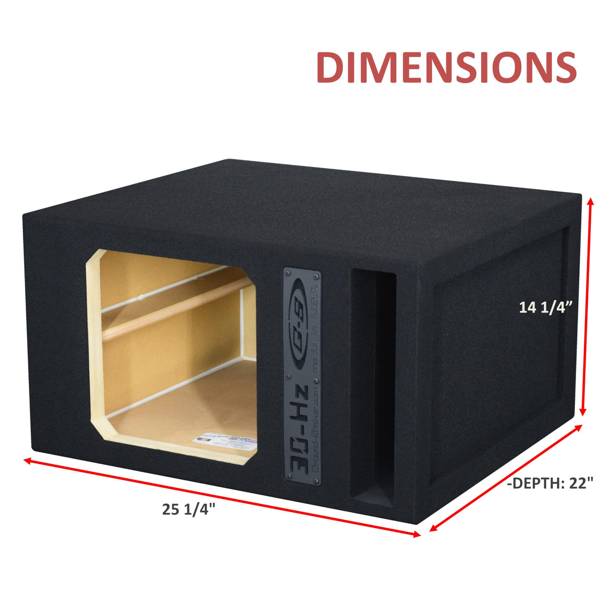 12" solobaric 30-hz Single Competition ported sub Box Speaker Box subwoofer Enclosure Stereo car Audio Home Audio