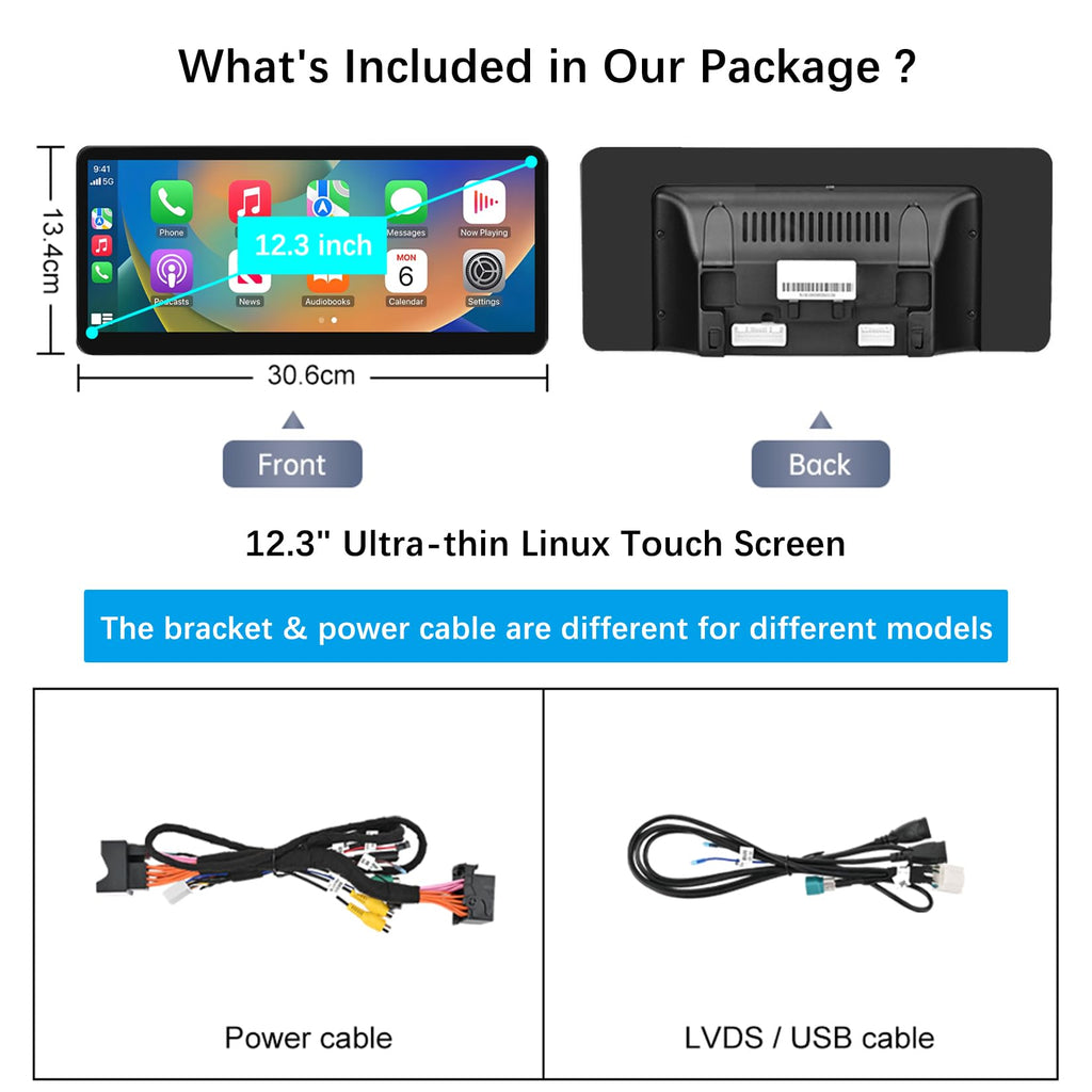 12.3" Wireless CarPlay Touchscreen for Mercedes-Benz E Coupe W207