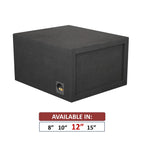 12" Single Competition Ported Sub Box Speaker Enclosure Vented 12" Car Audio Subwoofer Box