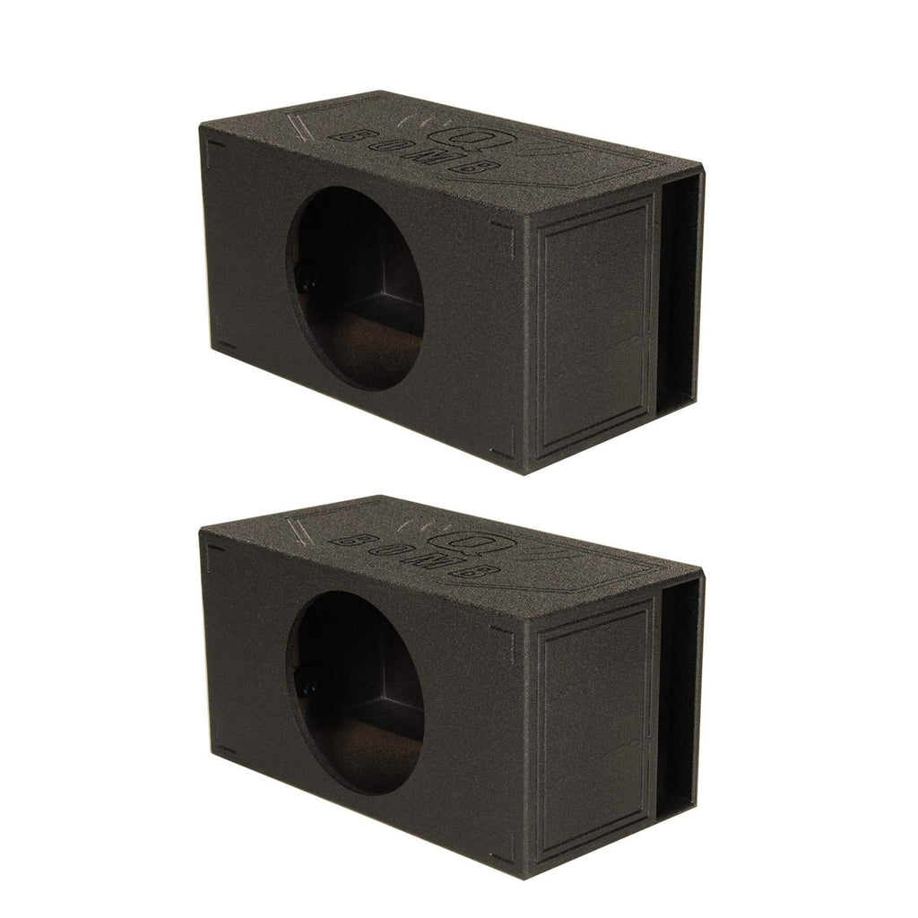 QPower QBOMB15VL-SINGLE 15" Vented Car Audio Subwoofer Box, 2-Pack