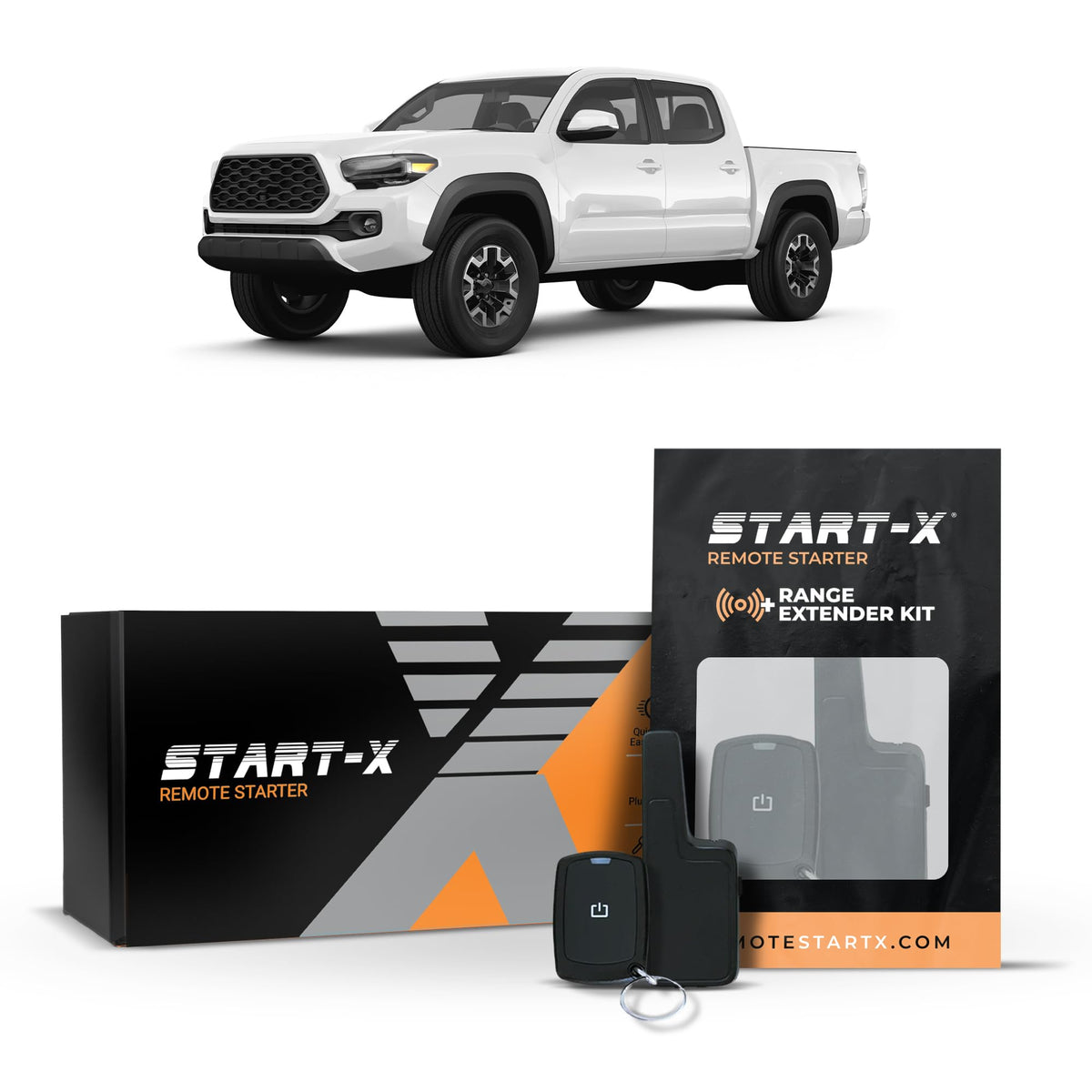 Start-X Remote Starter Kit + 2000ft 1 Way Range Extender for Toyota Tacoma (2020, 2021, 2022, 2023) Vehicles with Push-to-Start Ignition