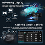 PHEZEN 10 inch Touchscreen Car Stereo Fit for Mercury Sable 2008-2009, Android 13 Double Din Car Radio with Carplay & Android Auto in-Dash Navigation BT Mirror Link WiFi Backup Camera 2+32G