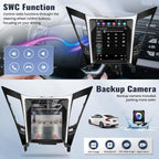 Android 15 Car Stereo Radio for Hyundai Sonata 2011-2015 9.7inch Touchscreen with Wireless Carplay Android Auto GPS Navigation, WiFi, Bluetooth, FM/RDS Radio, HiFi, SWC+Rear Camera (2+32G)