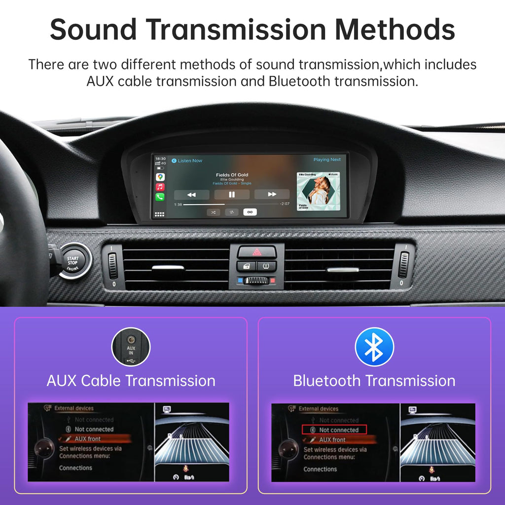 Road Top 8.9" CarPlay Screen for BMW 3/5 Series E90 E91 E92 E93 with CIC