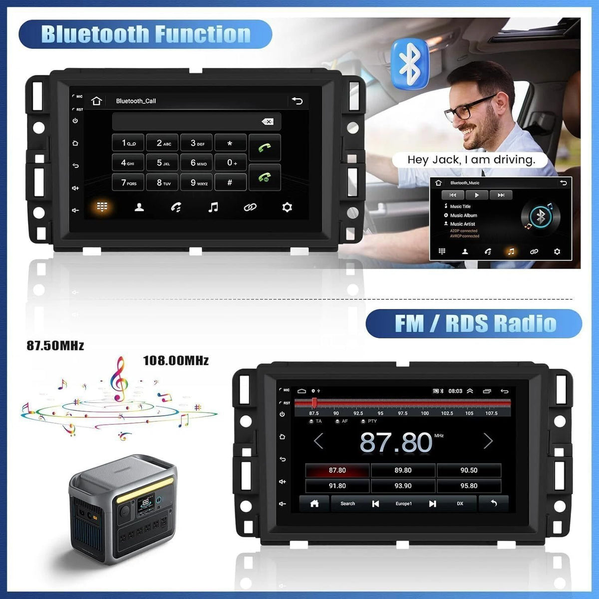 4 Core Android 14 Car Stereo Radio for Chevrolet Malibu 2008 2009 2010 2011 2012 2+64G for Carplay Wireless & Andriod Auto Touch Screen 10 inch for Chevrolet Malibu GPS Navigation
