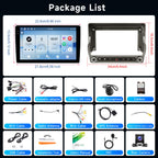 [4G+64G] Android Car Stereo for Chevy Camaro 2008-2015, Wireless Carplay &Android Auto 9 Inch Touch Screen Radio, GPS, Double Din, Mirror Link, Bluetooth, DSP, EQ, WiFi, FM RDS, Camera