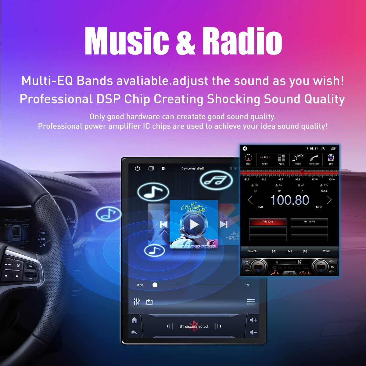 Tesla Style Car CarPlay Android Auto Navigation Stereo GPS Radio 9.7" IPS Touchscreen Headunit Tablet Pad Media Player for Hyundai Tucson 2015-2018 LHD（Basic）, if Applicable Octa Core 4G+64G Silver