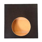 12 inch Shallow Mount Subwoofer Enclosure Compatible with Tacoma 2005-2023 Double Cab | Custom Slim Fit Behind Seat Truck Box | 0.50 Cu. Ft. Air Space | 5/8" MDF Wood Construction