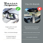 Master Tailgaters 10.5" OEM Rear View Mirror with 4.3" LCD Screen + OnStar Buttons for Existing Wiring | Rearview Universal Fit | Auto Adjusting Brightness LCD | Anti Glare | Full Mirror Replacement