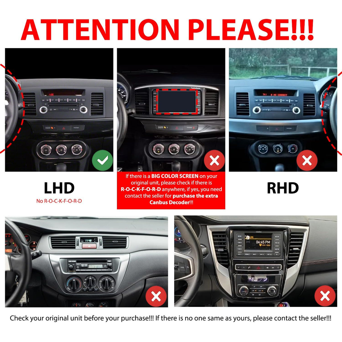 for Mitsubishi Lancer 2008-2020 Car CarPlay Android Auto Navigation Stereo GPS Radio Reverse Camera Display 10" IPS Touchscreen Headunit Tablet Pad Media Player, if Applicable Quad Core 4G+64G