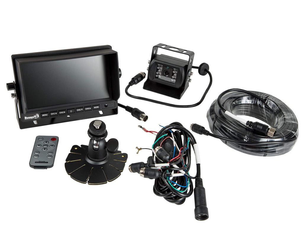 Buyers Products 8883040 Quad View Backup Camera System, Night Vision, 4 Pin