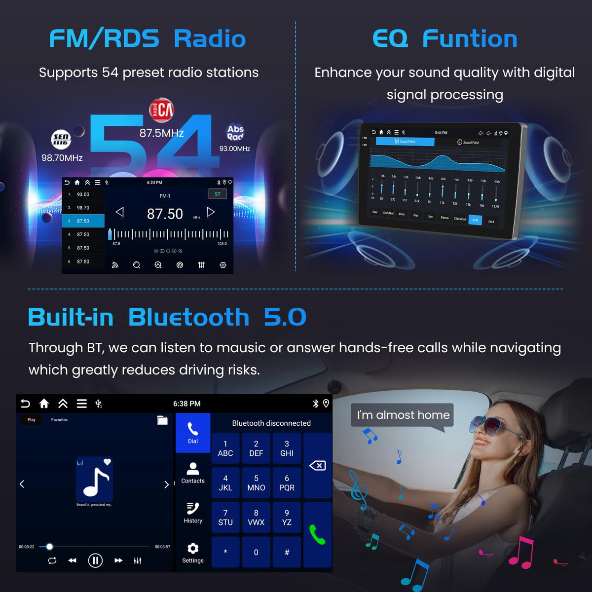 Inefala 4+128G Stereo for Kia Sportage 2005-2010 Android 15 Radio