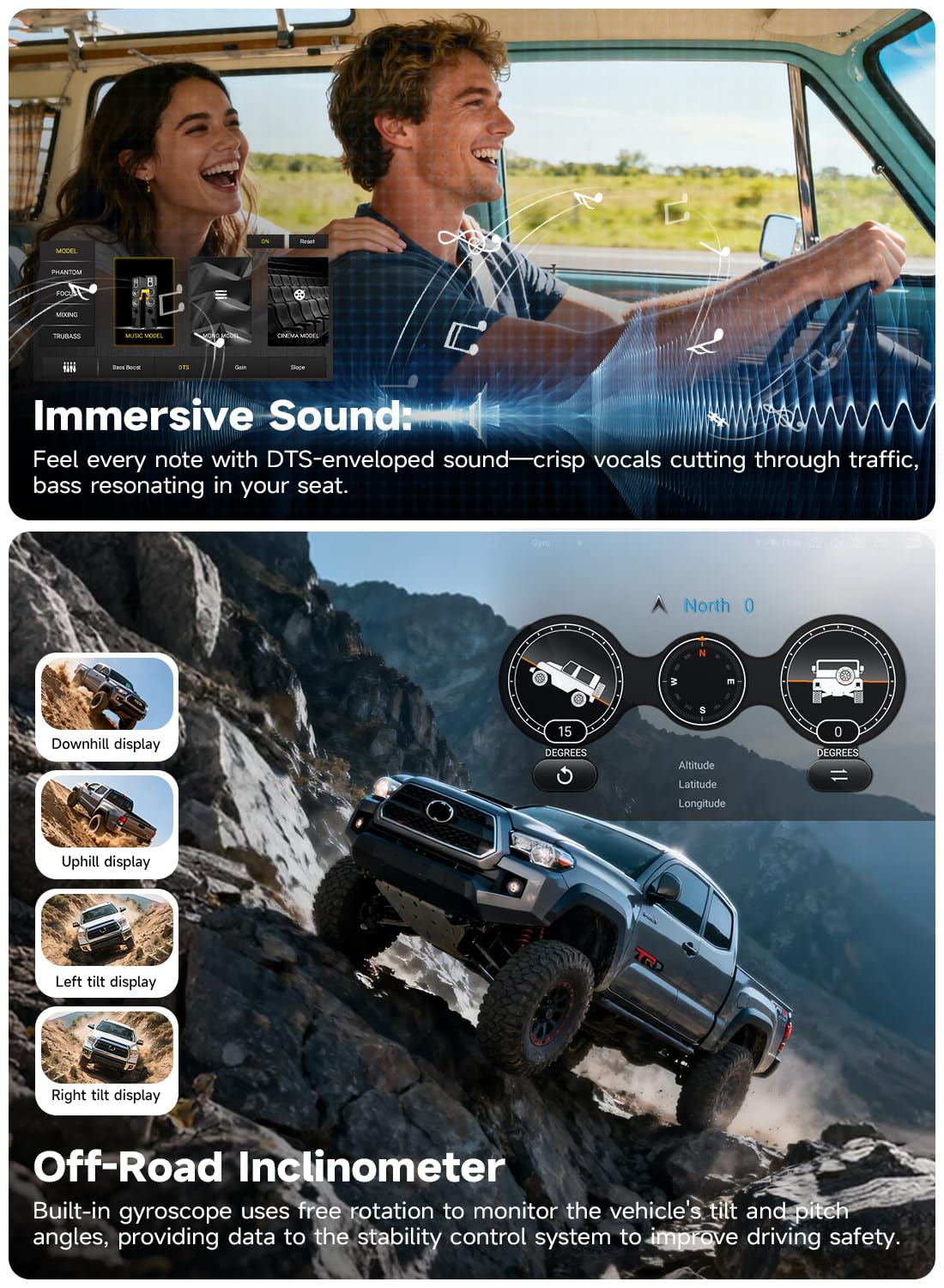 10.33" Android 14 Car Stereo for Toyota RAV4 2013-2018,6G+128G