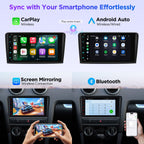 XTRONS Car Stereo for Audi A3 S3 RS3, Android 14 Qualcomm Octa Core 8GB+256GB Car Radio, 8 Inch IPS Touch Screen GPS Navigation for Car Bluetooth Head Unit Built-in DSP CarPlay Android Auto