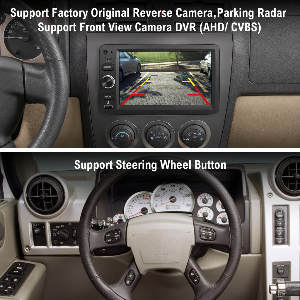 Replacement 8" CarPlay Radio Stereo for Chevy GMC Hummer Pontiac 2000-2012
