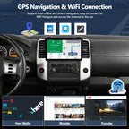 4G+128G Car Radio for Nissan Frontier 2009-2012 / Xterra 2009-2014 Android Car Stereo with CarPlay Android Auto GPS Navigation Bluetooth 9" in-Cell 1280*720 Touch Screen Head Unit with Backup Camera