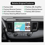 JOYING Car Radio for Toyota RAV4 2013-2018 Android 13 Head Unit 9.5" 2K QLED Touch Screen Car Stereo 12GB+256GB with Carplay & Android Auto, GPS Navigation, Bluetooth, SWC, AM/FM(JY-TT186N12)