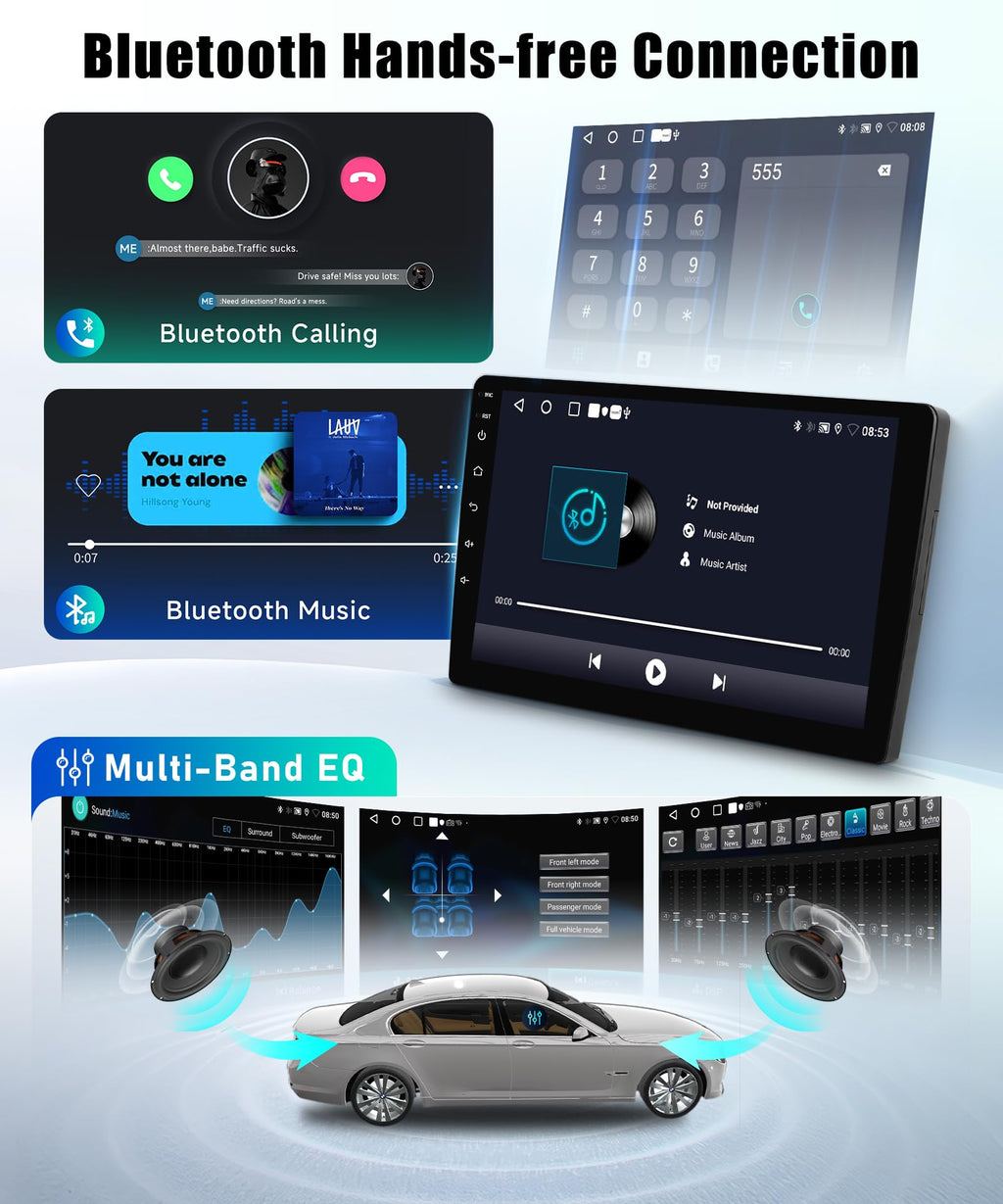 Car Stereo for Ford Edge 2016-2020 with Wireless CarPlay & Android Auto