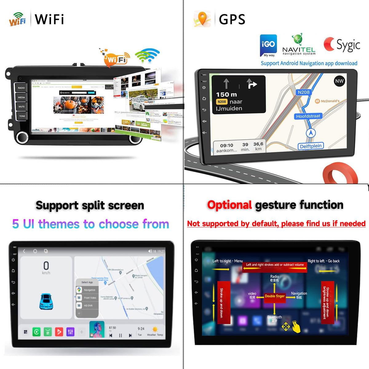 8CORE 6+128GB Android 13 Car Radio Stereo for Lexus Rx270 Rx350 2009-2014 - 9" IPS Touch Screen, Upgrade Dash Kit with CarPlay & Android Auto, GPS Navigation, Bluetooth 5.0, WiFi, SWC, 5G,