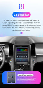 Android 14 Stereo Car Radio for Ford Taurus (2012-2016), 8Core 4G+64G GPS Navigation with 9.7 inch QLED Touchscreen via Carplay Android Auto SWC Bluetooth 5.4 EQ USB TPMS WiFi