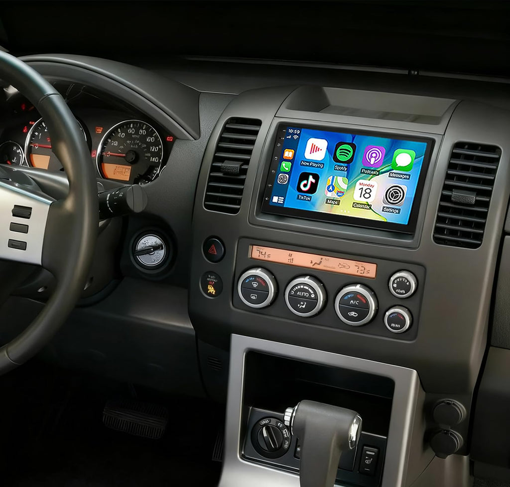 8+256G Double Din Radio Stereo for Nissan Pathfinder 2005-2010 with Wireless Carplay & Android Auto,7 Inch Android 15 Car Audio Receiver GPS Navigation Unit with Bluetooth Head Unit WiFi SWC