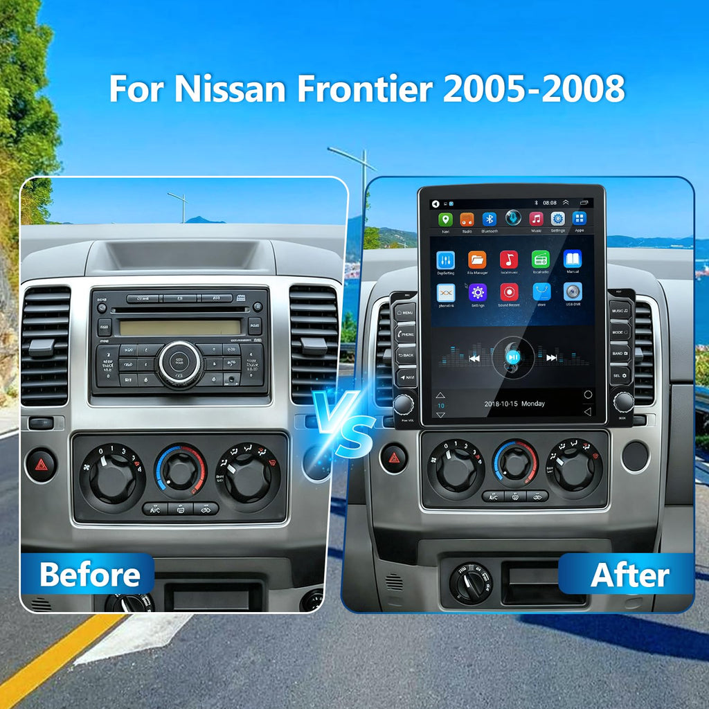 Car Radio for Nissan Frontier 2005-2008 w/Wireless CarPlay Android Auto