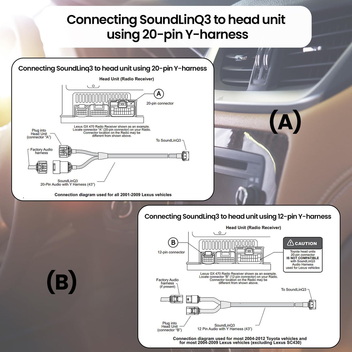 SL3sat-L-w/Tuner Kit Tuner kit SiriusXM Satellite Radio Add-on Adapter - Compatible with Lexus Models - Automotive Grade Quality & DIY Installation