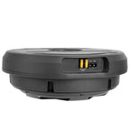 NVX QBSTA 900W Max (300W RMS) 11" Powered Spare Tire Subwoofer Box with Built-in Amp and Remote Bass Knob, Easy to Install in Cars