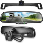 Master Tailgaters 10.5" OEM Rear View Mirror with 4.3" LCD Screen + OnStar Buttons for Existing Wiring | Rearview Universal Fit | Auto Adjusting Brightness LCD | Anti Glare | Full Mirror Replacement