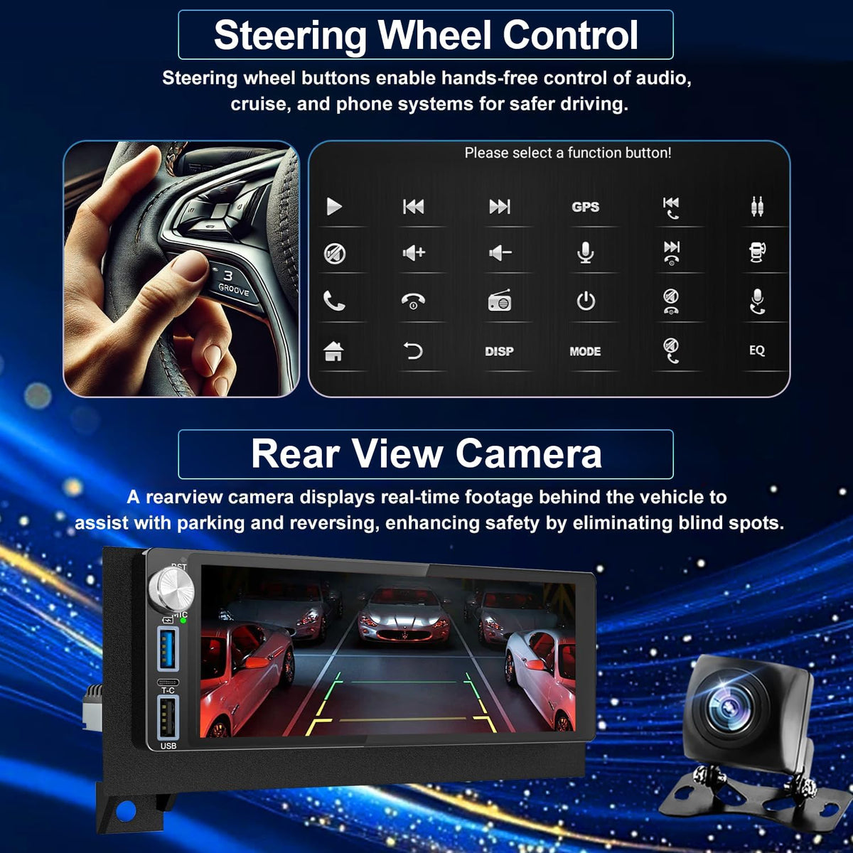 4+64G Car Radio Upgrade for Cadillac Escalade 2007-2012 9.7" Touch Screen