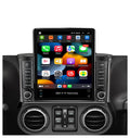 Android 15 Radio for Jeep Wrangler JK Rubicon 2007-2018 Stereo Upgrade Tesla Style 4GB+64GB Head Unit 9.7 Inch Touchscreen Multimedia Player GPS Navigation FM BT Receiver with Carplay Android Auto