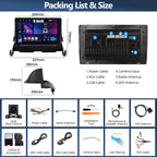 CAMECHO 4+64GB Car Radio Stereo for Dodge Journey 2009 2010 with Android 15 CarPlay Android Auto GPS Navigation 32EQ Bluetooth 5.0, 9" 1280 * 720 Touch Screen Head Unit with HD Backup Camera