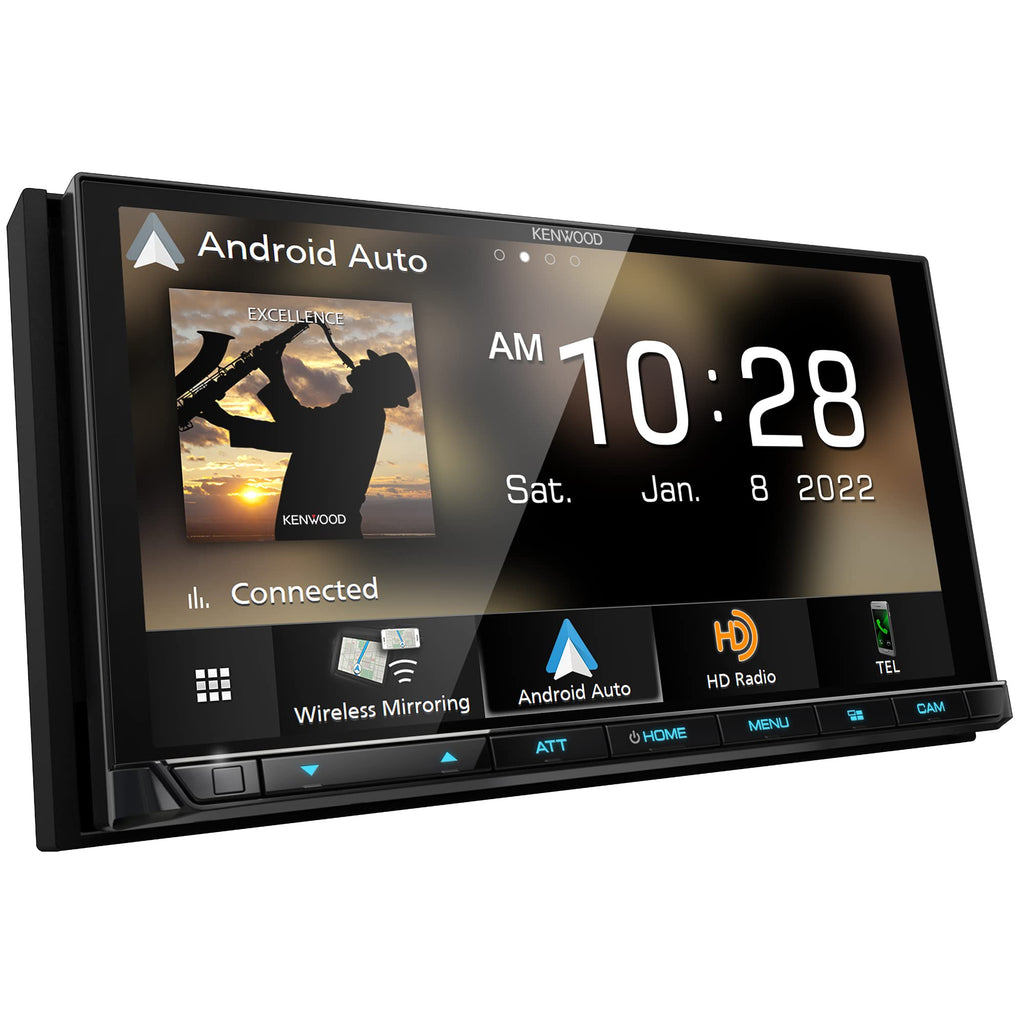 KENWOOD DMX958XR EXCELON Reference 6.8" Full HD Capacitive Touchscreen Car Stereo Receiver, Wireless Apple Carplay/Android Auto, Bluetooth, AM/FM HD Radio, MP3 Player, USB Port, Double DIN, SiriusXM