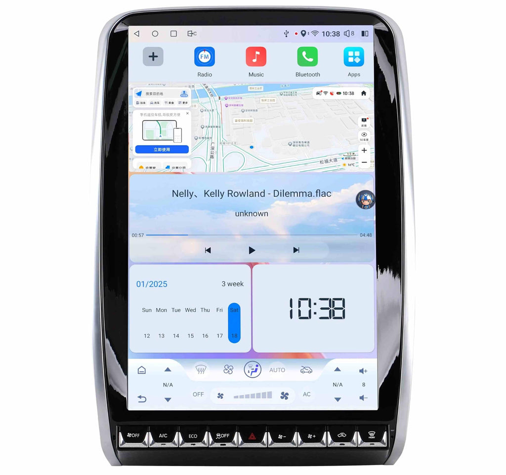 14.5 Inch Touch Screen Android 13 Car Radio for Dodge Durango Stereo Upgrade Tesla Style Head Unit Multimedia Player Android Auto Carplay GPS Navigation (2014-2020 Year)