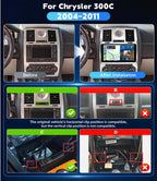 4+128G Car Stereo for Chrysler 300C 2004-2011 Wireless Carplay Android Auto