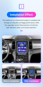 Android 14 Stereo Car Radio for Ford Taurus (2012-2016), 8Core 4G+64G GPS Navigation with 9.7 inch QLED Touchscreen via Carplay Android Auto SWC Bluetooth 5.4 EQ USB TPMS WiFi