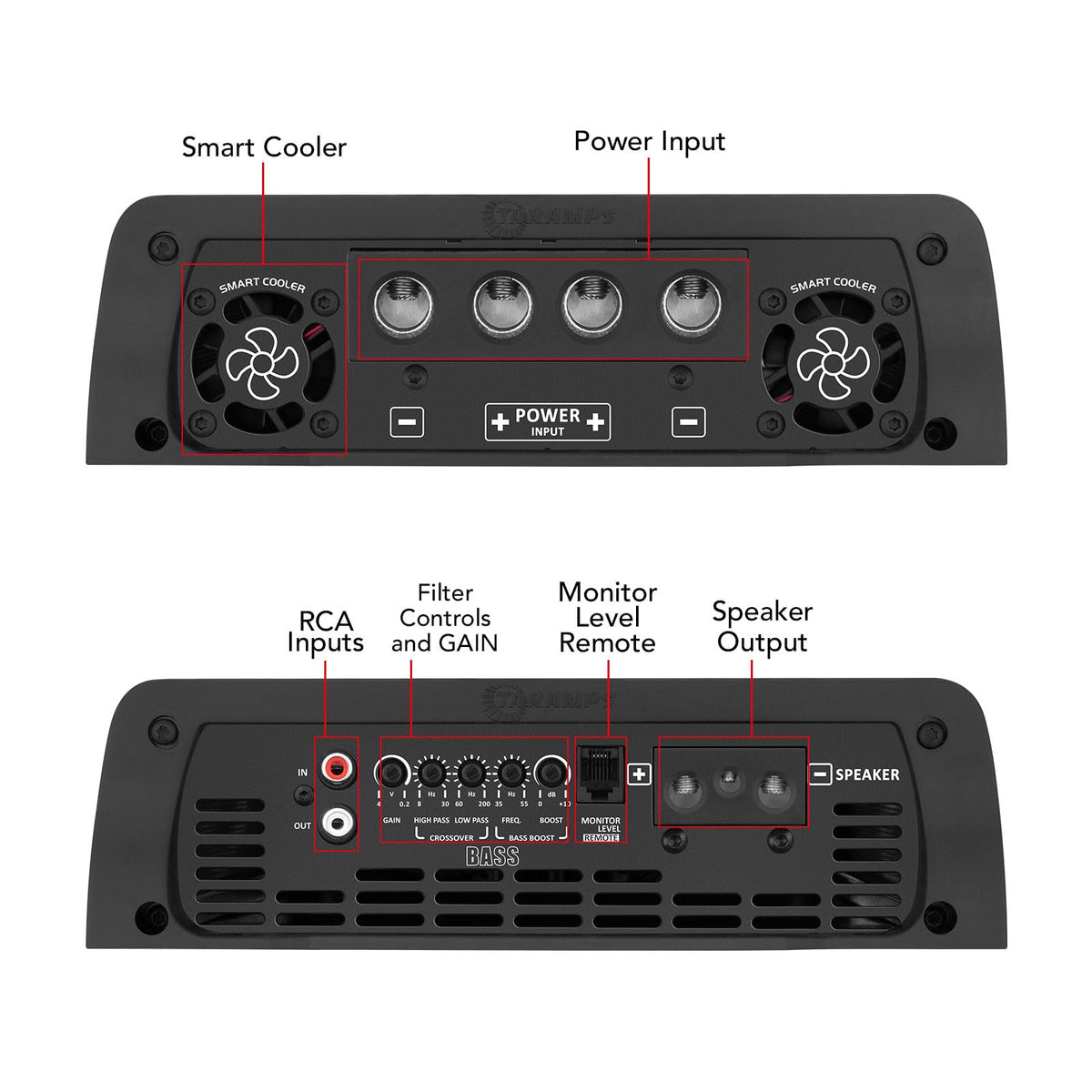 Taramps The Big Boss 8 Bass 8000W RMS Monoblock Class D Car Audio Amplifier